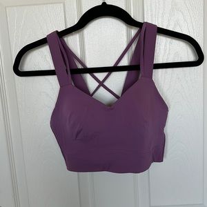 Lululemon cloud bra D/DD size 4 vintage plum